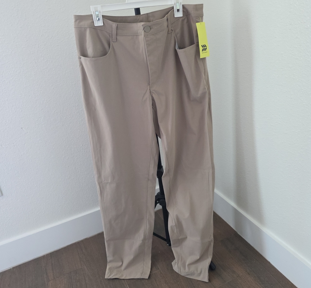 all in motion Men's Light Taupe Stretch Chinos